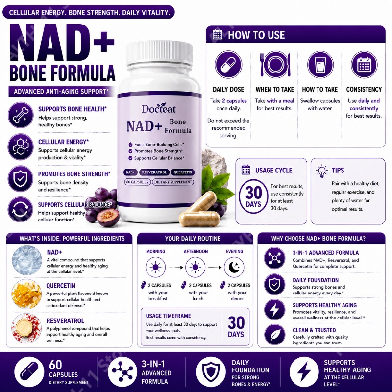 Капсулы Docteat NAD+ с ресвера – обзор и цена Wellness Quercetin